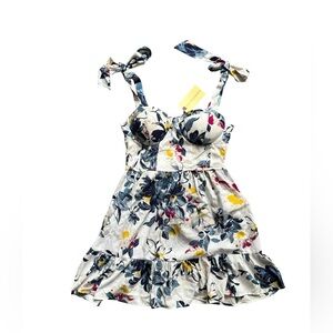 B.O.G. BOG Collective Floral Mini Dress Size Medium NWT